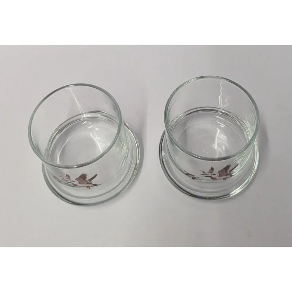 Vintage Avon Mallard Duck Whiskey Glass Chesapeake Collection Lowball Barware